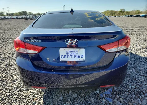2012 Hyundai Elantra Gls z USA, uszkodzony, nr VIN 5NPDH4AE9CH148179